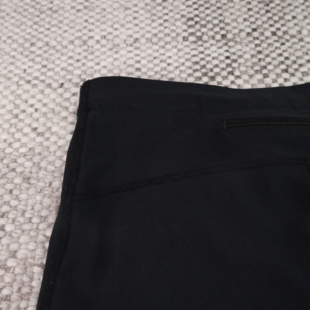 Nike Dri-FIT Running Leggings Women Small Black Good Zipper Ankle Reflective